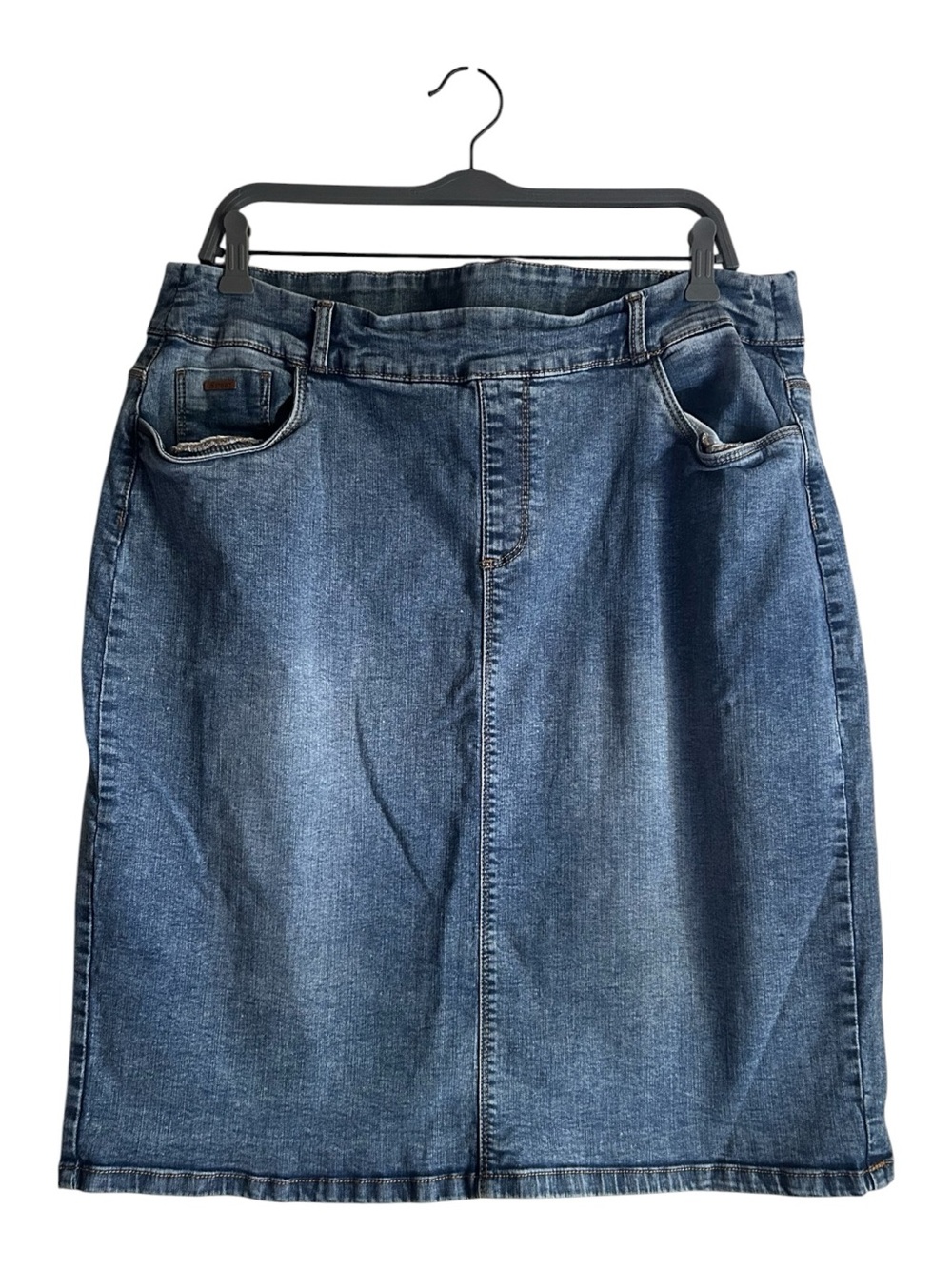 E Steez Women's Size 16 Mid-Length Denim Skirt